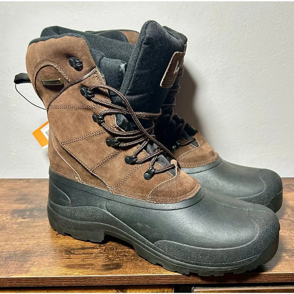 NWT Field & Stream Men’s Brown PAC Boots 400 Gram Insulation 3M Thinsulate Sz 13